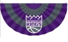 Sacramento Kings NBA Basketball Pleated Bunting Flag Fan Banner 45 90cm