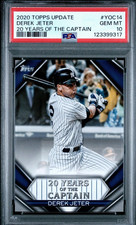 2020 TOPPS UPDATE DEREK JETER 20 YEARS OF THE CAPTAIN #YOC14 NY YANKEES PSA 10