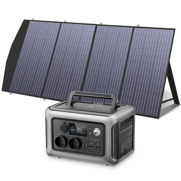 Allpowers 600W Solargenerator 299Wh Lifepo4 Powerstation Mit 200W Solar Panel-image