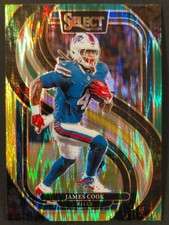 2024 Panini Select Concourse James Cook Green & Yellow Shock Prizm #167