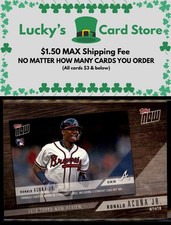 2019 Topps #TN-10 Ronald Acuña Jr. 2018 Topps Now Review