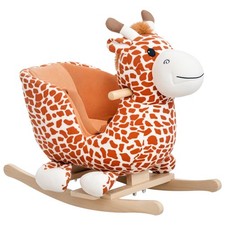 Kids Plush Ride-On Rocking Horse Toy Giraffe Style with Song for 18-36 Months...
