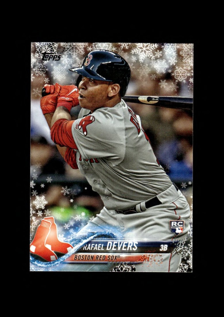 2018 Topps Holiday Mega: #HMW67 Rafael Devers Winter RC NM-MT OR BETTER