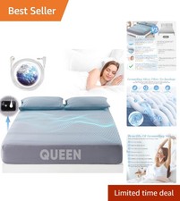 Organic Cotton Grounding Fitted Sheet - Queen Size with Silver Fiber Connection