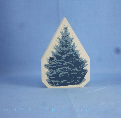 Cat's Meow Blue Spruce Tree Retired NOS