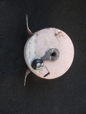 Vintage Victorian Clothesline Reel Retractable Pink Clothes Line Mid Century