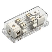 4/8 Gauge AWG AGU Fuse Holder Fused Distribution Block 4 Gauge in to 2 x 8 Ga...