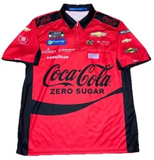 2024 COCA-COLA Suarez Trackhouse Nascar Pit Crew Shirt Chevy Daytona XL