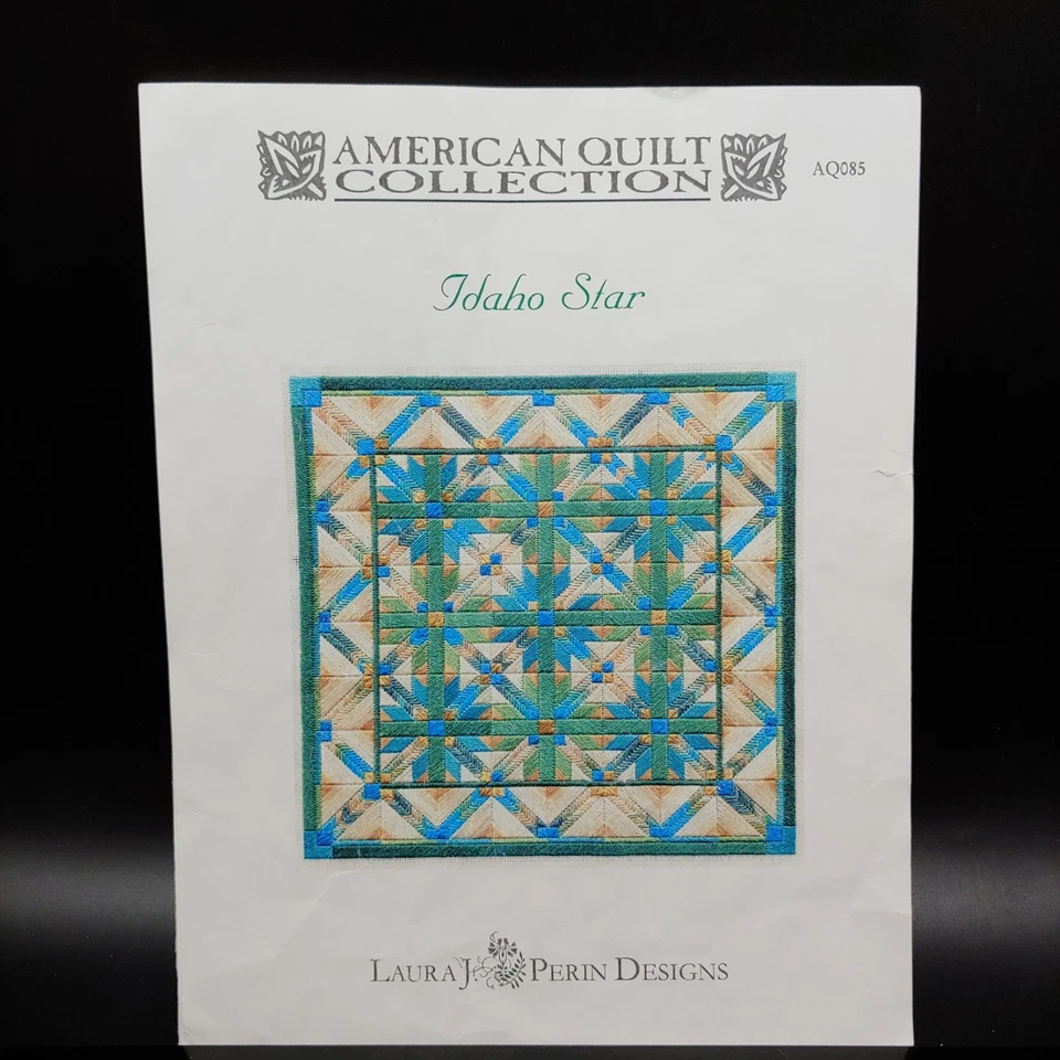 Idaho Star Needlepoint Pattern - 9x9 Laura J Perin Designs - Image 2 of 3