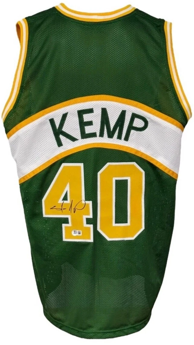 Shawn Kemp Supersonics Nameplate For Autographed Basketball