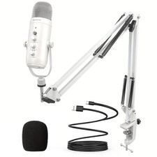 Professional USB Streaming Podcast PC Microphone Studio Cardioid Condenser Kit