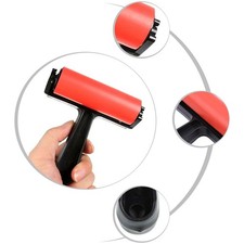 2 Pcs Plastic Stamping Rollers Printmaking Ink Rollers Art Painting Tools