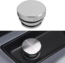 Waterproof Dustproof Aluminum Cigarette Lighter Plug Cover Cap, Color: Sliver