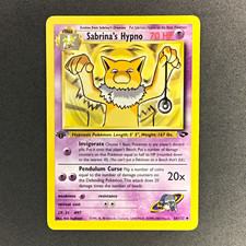 2000 Vintage Pokemon Sabrina's Hypno 56/132 Gym Challenge 1st Ed WOTC Unc on eBay