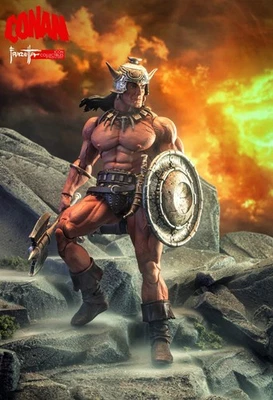 FRAZETTA GIRLS Conan The Barbarian 1:12 Scale Action Figure from Icon Collectibles IN STOCK