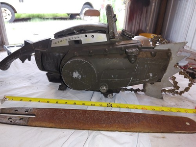 #ad RARE ARMY. Military Vintage Remington Super 754g Chainsaw For Parts or Repair $600.00