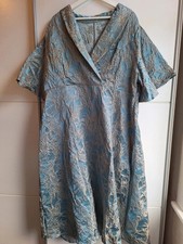 Elegant Light Blue Embroidered Dress – Shein Curve 4XL