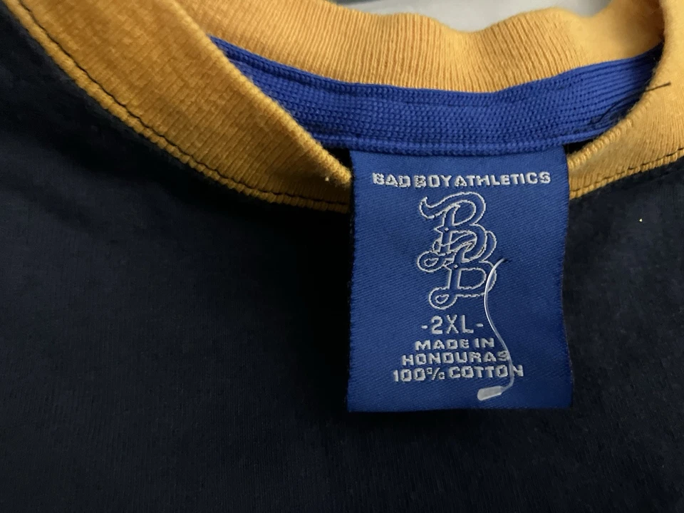 Camiseta De Colección Bad Boy Athletics Deletrear Y2K Hip Hop Rap P Diddy Para Hombre’s 2XL Foto 3 de 4