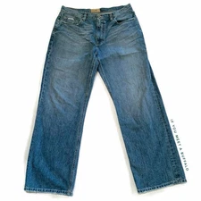 VTG BKE 67 Jeans Mens 36R Austin Bootcut Distressed Dark Wash USA Cotton