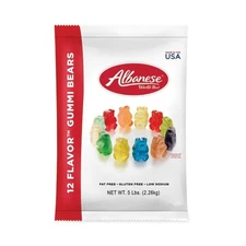 Albanese World’s Best 20600001 Gummi Bears, 5 lb Pouch, Assorted