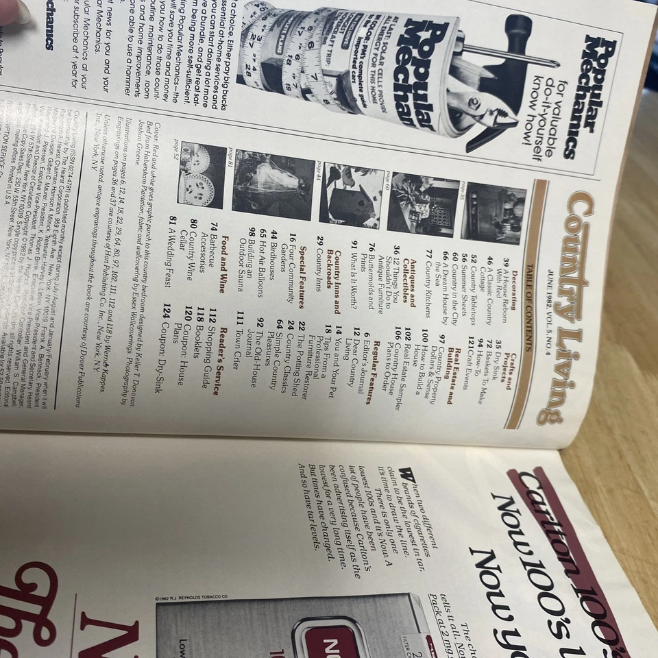 Country Living Magazine June 1982 Farmhouse Decorating Crafts Cooking - Image 3 of 4