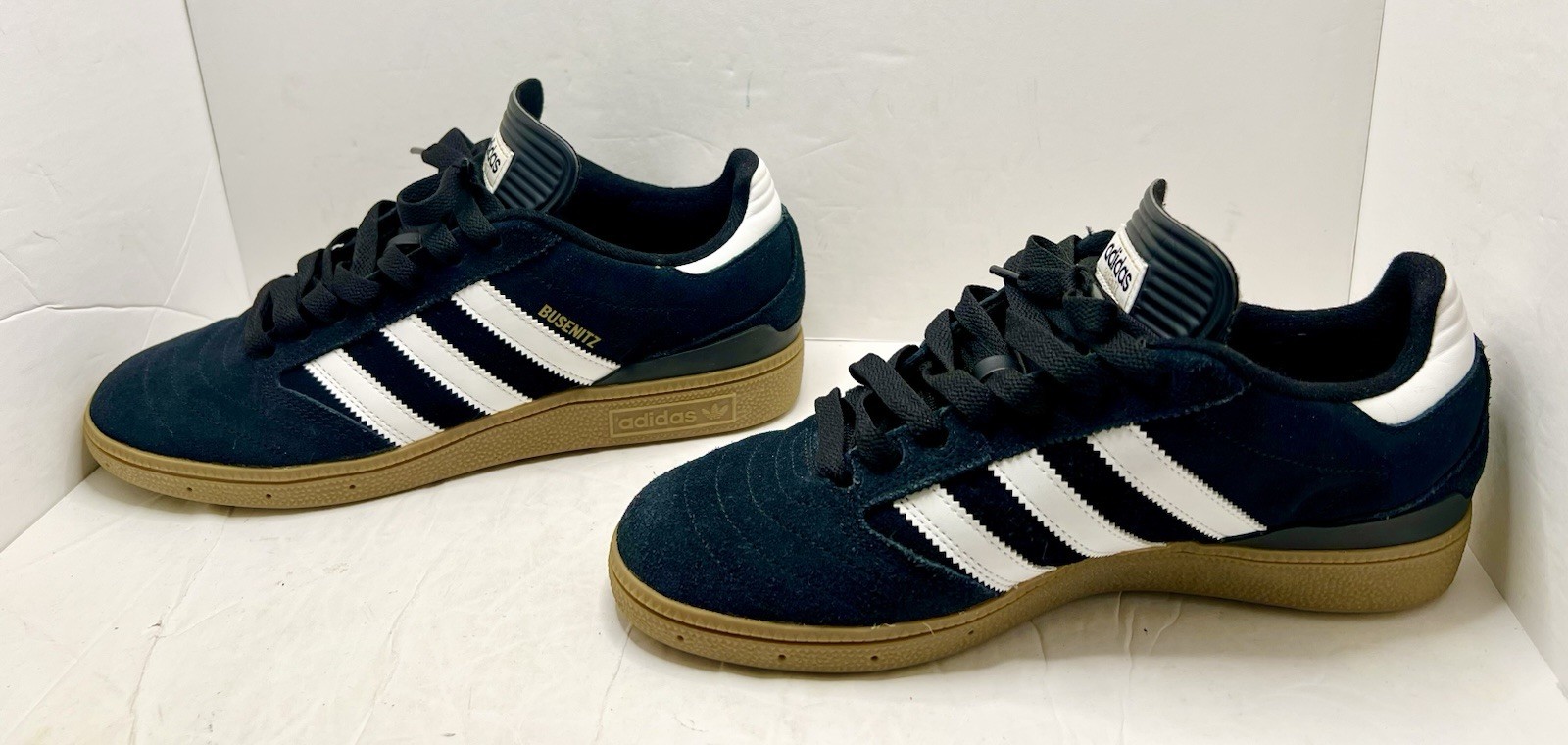 RARE🔥 Adidas Busenitz PRO Black/White/Gold Gum Skate Shoes Men’s Size 8 image 2