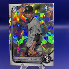 2022 Bowman Chrome 1st Norge Vera Atomic Refractor SP RC Cracked Ice