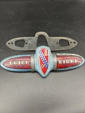Vintage 1939 1940 1941 Buick Eight Trunk Crest Emblem Badge Logo OEM Straight