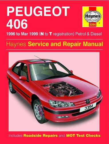Haynes Workshop Repair Owners Manual Peugeot 406 Petrol & Diesel 96 - 99 N To T