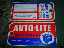 1964 - 1972 FORD AUTOLITE STA-FUL BATTERY TAG