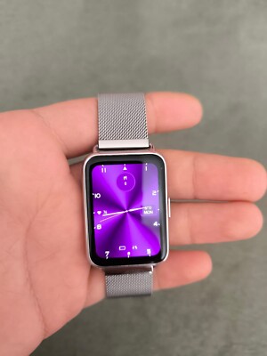 HUAWEI Watch Fit 2 Elegant 44,2mm Edelstahlgehäuse mit Milanaise Armband in...