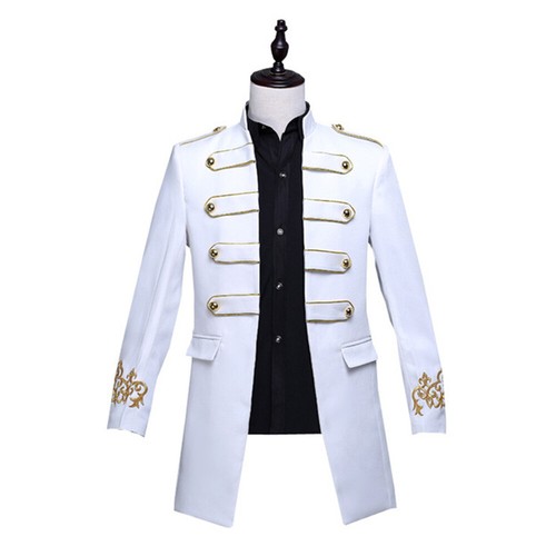 Uomo Smoking Lungo Suit Blazer Giacca Pasticcio Abito da Sposa Costume  Cappotto | eBay
