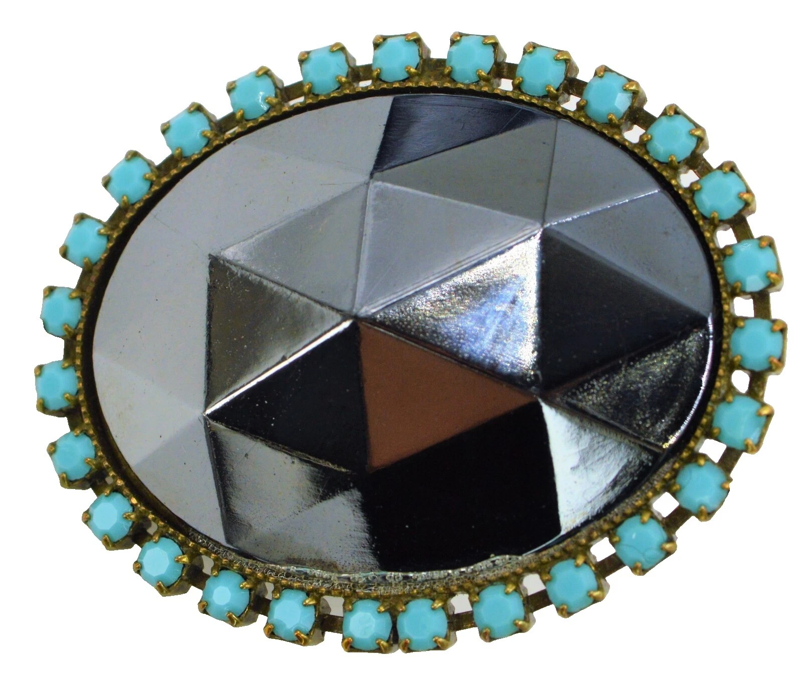 Модные кольца с гематитом Swarovski