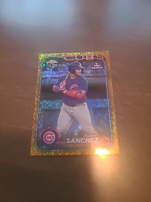 2024 Topps Pro Debut Chrome  Adan Sanchez Gold Mini Diamond #Pdc-42. #18/50 Made