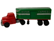 HUBLEY KIDDIE TOY, MOTOR EXPRESS #352, SEMI TRACTOR TRAILER TRUCK, VINTAGE