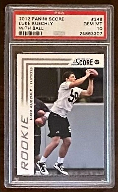 Luke Kuechly Panini Score #348 With Ball