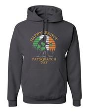 Festive Irish Saint Patricks Day Collection Unisex Hoodie Sweatshirt Charcoal