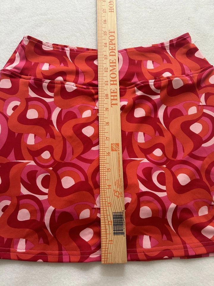Golftini PullOn Stretch Mujer Golf Skort XXS Multi ROSA Retro Hippie Golf Skort Foto 4 de 4