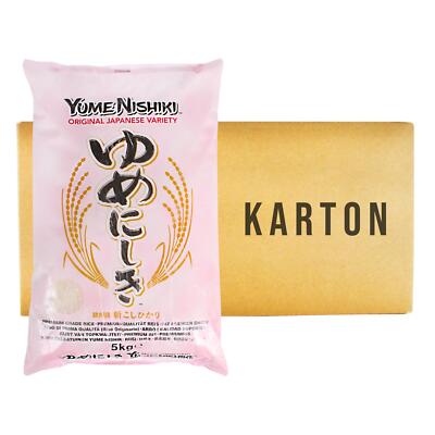 Yume Nishiki Rundkorn Sushi Reis 4x5kg Sushireis Rundkornreis Premium  Sushi Ric