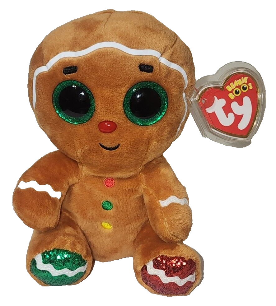 Ty Beanie Boos - CRUMBLE the Christmas Holiday Gingerbread Man 6