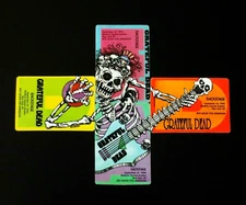 Grateful Dead Backstage Pass Puzzle 1990 DEAD Guitar Skeleton MSG New York NY