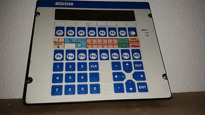 LAUER PCS 095 KOCH Label PCS095 Version PG 095.408.A 011097 OPERATOR PANEL