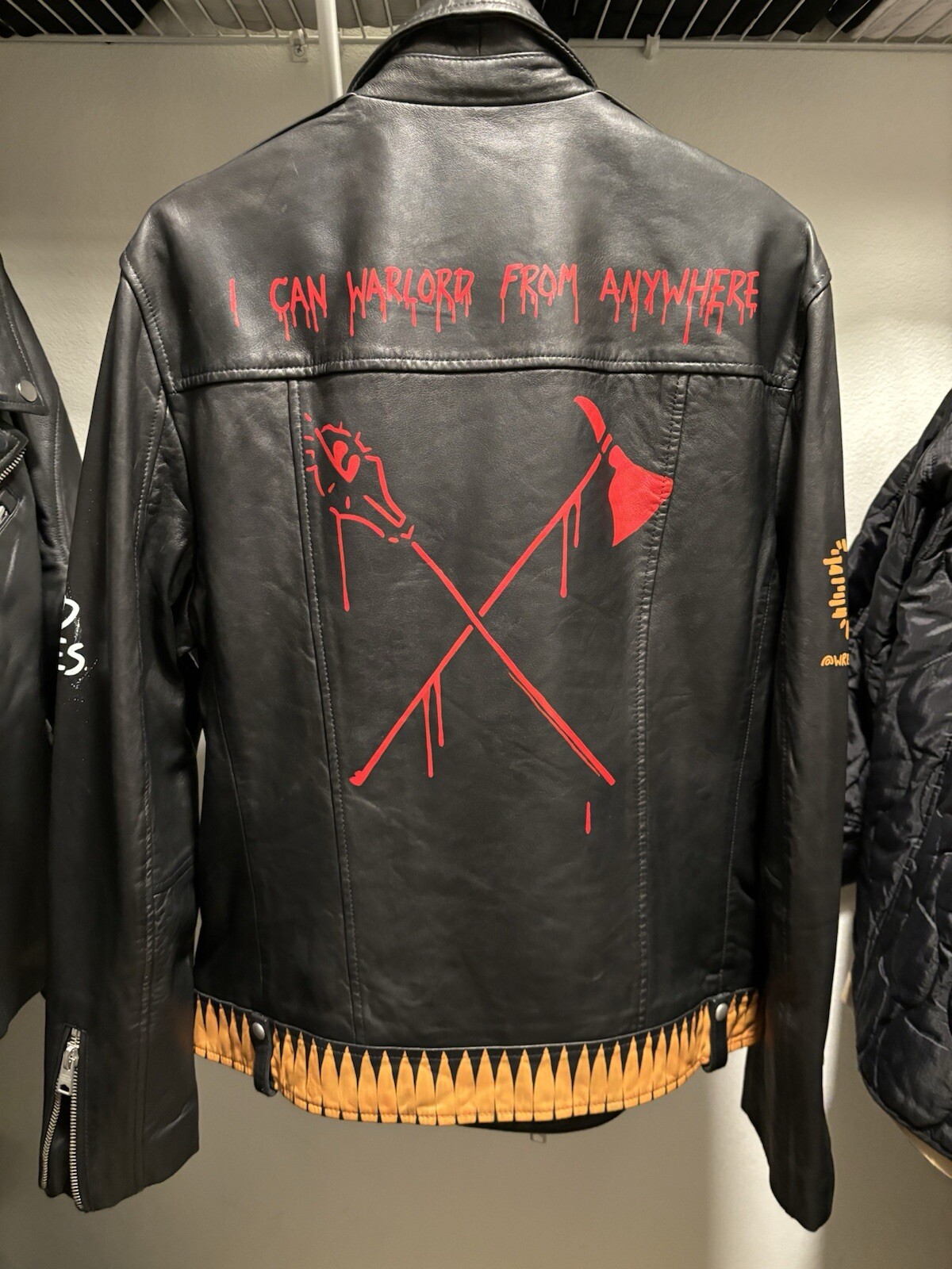 all saints One Of Kind Biker leather jacket xl image 2
