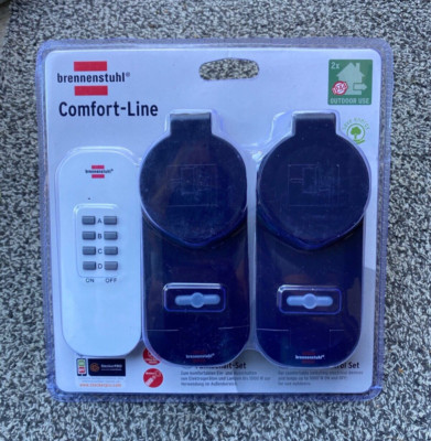 Brennenstuhl Comfort-Line Fernbedienung Set Funkempfänger für Außen IP44