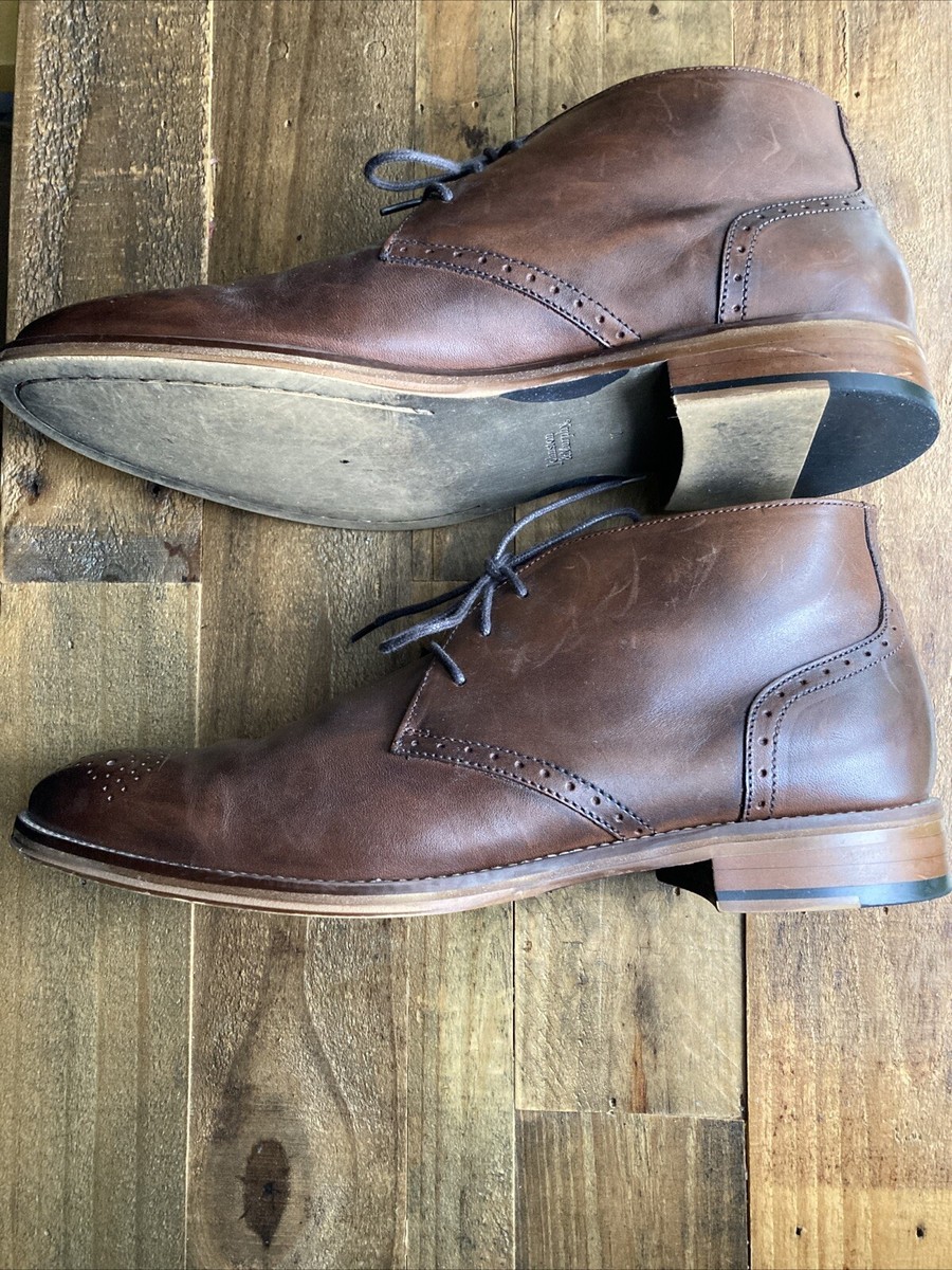 Johnston & Murphy Brown Leather Chukka Wingtip Boots Men main image 2