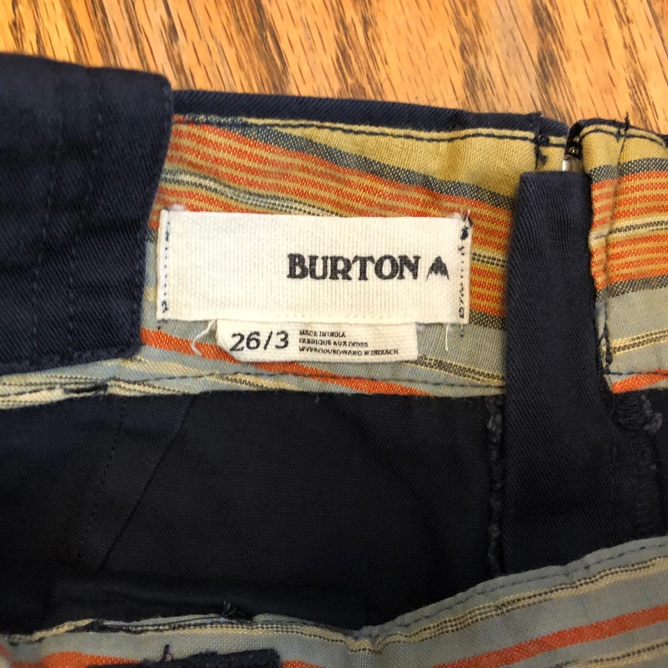 Женские BURTON CRISP темно-синий шорты - размер 26 / 3 - новый с Ярлыками - доставка в тот же день! - Изображение 3 из 4