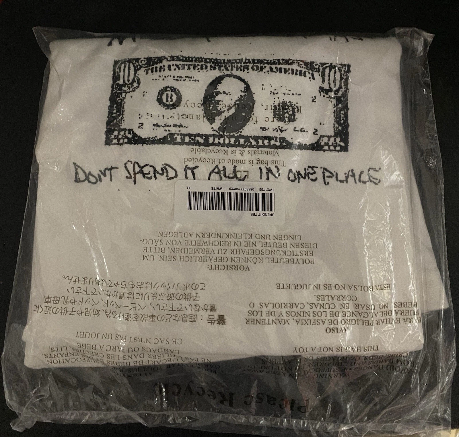 Tee shirt de Noël Supreme blanc XL ne dépensez pas tout en un seul endroit FW21 Bogo