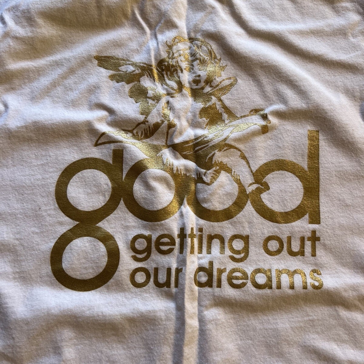 Vintage Kanye West Good Music White Gold T Shirt Size Large | eBay