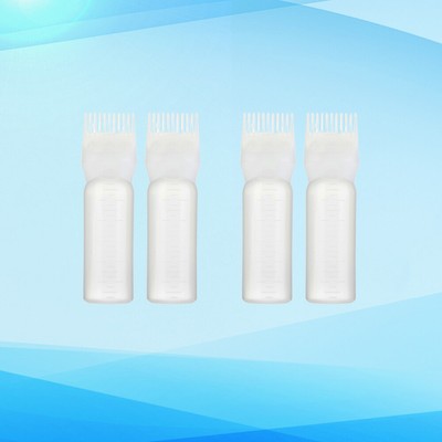 4pcs Haarfärbeblaschen - Kamm Salon Haarfärbeblaschen Weiß weiß