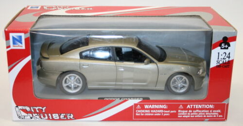 NewRay 1/24 Scale Metal Model Car 71913 - Dodge Charger - Champagne Gold - Picture 1 of 2